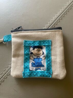 Canvas Zippered Pouch with Lucy from Peanuts